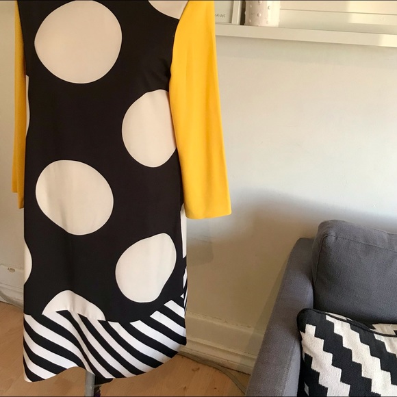 Boutique Moschino silk dress, mod style, US size 12 - Picture 3 of 9